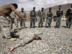 Training session for the Afghan National Police