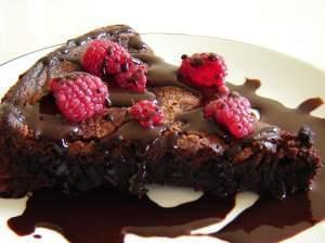 The flourless chocolate cake we're "taking" during this hour on Focus.