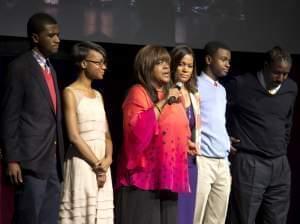 Chaz Ebert with family 