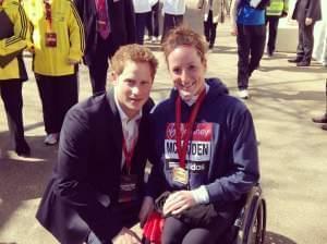 Tatyana McFadden and Prince Harry