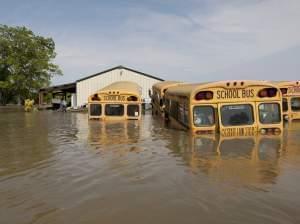 Mississippi River flood waters in Vicksburg, Miss., in 2011.