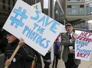 Chicago Sun-Times protest