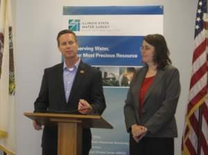 Cong. Rodney Davis and Beth Hall of the MRCC