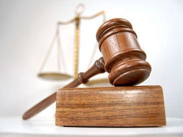 courtroom gavel and scales