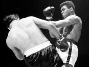 Cassius Clay stinging "like a bee”