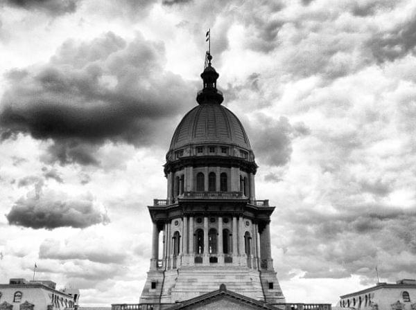 The Illinois State Capitol building in Springfield, Ill.