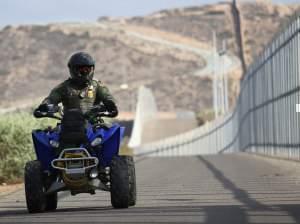 A new report lists more than 800 complaints made against U.S. Border Patrol agents; most include physical abuse. Here, an agent patrols the U.S.-Mexico border fence at in San Diego, Calif., last year.