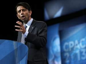 Louisiana Governor Bobby Jindal delivers remarks during the the 40th annual Conservative Political Action Conference (CPAC) held in March 2013.