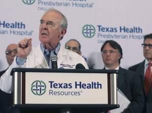 Dr. Edward Goodman at Texas Health Presbyterian Hospital Dallas, speaks about the nature and treatment of the Ebola virus.