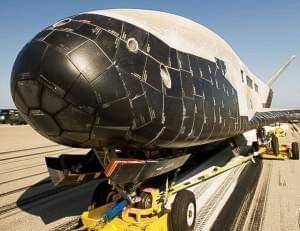 Photo released by Vandenberg Air Force Base after it landed on a previous orbital mission.