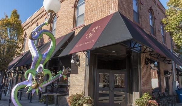 The front of Seven Saints in Champaign