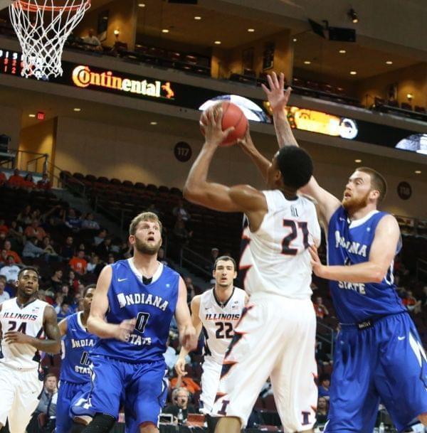 Illini basketball player Malcolm Hill.