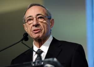 2011 file photo of former New York Governor Mario Cuomo speaking at Game Changers Awards