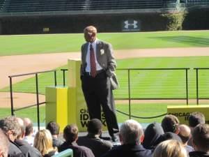 Cubs Hall of Famer Ernie Banks at Wrigley Field