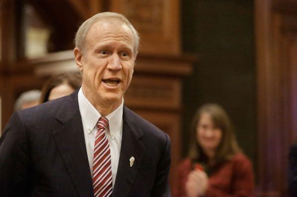 Governor Bruce Rauner before Wednesday&#039;s State of the State address.