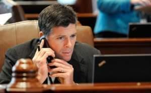 Illinois State Senator Darin LaHood at the state capitol.