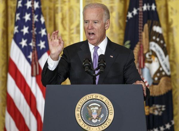 Vice President Joe Biden addresses sexual assault on college campuses, outlining the It's On Us campaign at the White House on September 19, 2014.