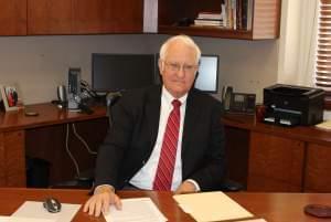 U of I President Robert Easter in his office on the Urbana campus.
