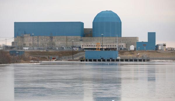 The Clinton nuclear power station.