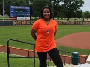 New UI women's softball coach Tyra Perry at Eichelberger Field