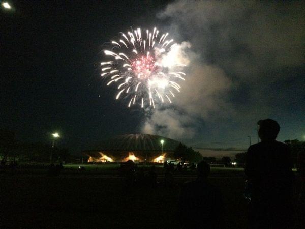 Fire works from July Fourth celebrations in 2014