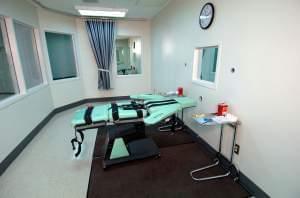 The lethal injection room at San Quentin State Prison, completed in 2010.