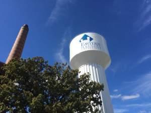 Water tower on the Eastern Illinois University campus 