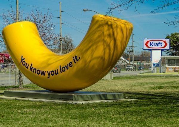 Outside the Kraft plant in Champaign.