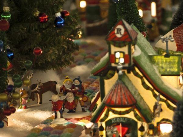 holiday village decorations