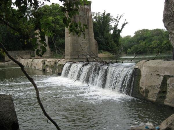 The Vermilion River, running through Danville.