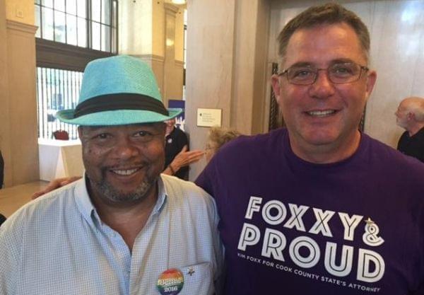 Bernie Sanders delegates to the 2016 DNC, Michael Harrington and Ed Mullen, both of Chicago.