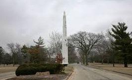 Entrance to the former Chanute Air Force Base in Rantoul, Ill.