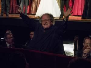 Levine in the orchestra pit of the Metropolitan Opera House in 2013