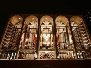 Outside the Metropolitan Opera