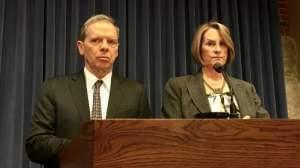 Senate President John Cullerton and Republican Leader Christine Radogno.