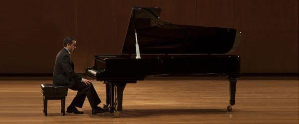 Pianist Ian Gindes, performing at Krannert Center for the Performing Arts.