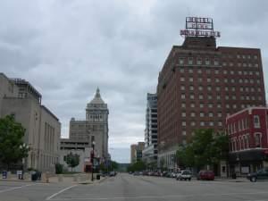 Downtown Peoria, Illinois.