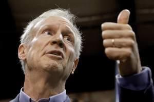 Illinois Gov. Bruce Rauner speaks to reporters last November in Springfield, Ill.
