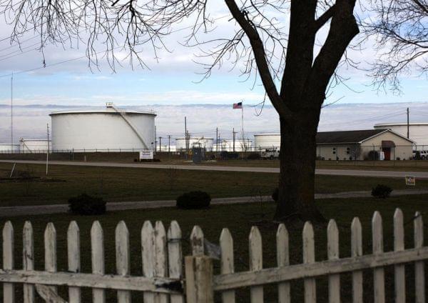 Brian Stover's front yard is directly across U.S. 51 from the Patoka Tank Farm.