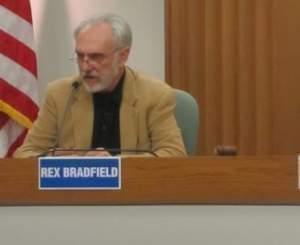 Republican Mayoral candidate Rex Bradfield, during a March 2013 debate at the Champaign City Building. 