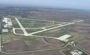 Aerial view of Decatur Airport.