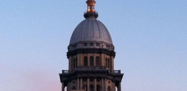 File: The Illinois Capitol Building in Springfield.