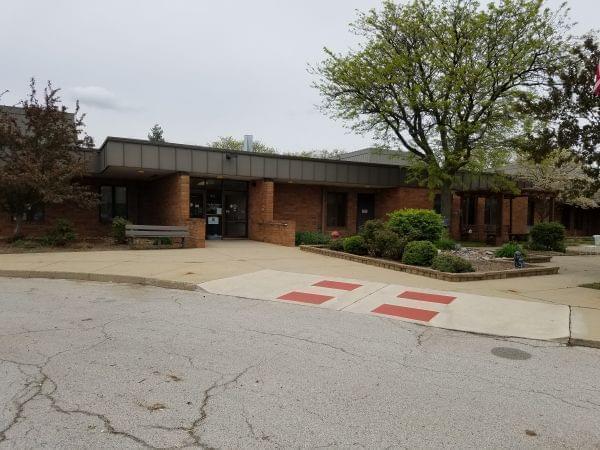 Entrance to the McLean County Nursing Home in Normal.