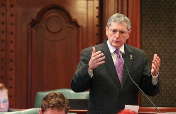 Rep. David Harris, R-Arlington Heights, explained why he was voting to override Gov. Bruce Rauner's budget veto.