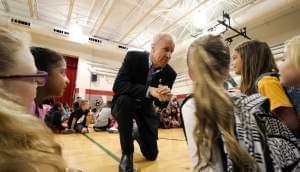 Gov. Bruce Rauner at Ball Charter School in Springfield