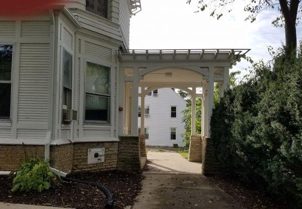 Detail of the Burnham Mansion in Champaign.