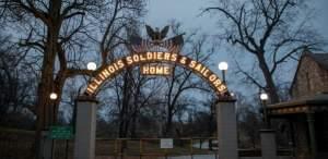 The entrance to the Illinois Veterans Home in Quincy.