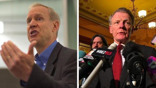 Governor Bruce Rauner and House speaker Michael Madigan