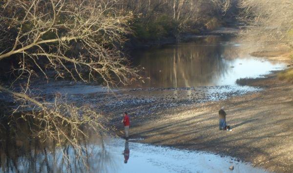 Fisherman on the Middle Fork of the Vermilion River.