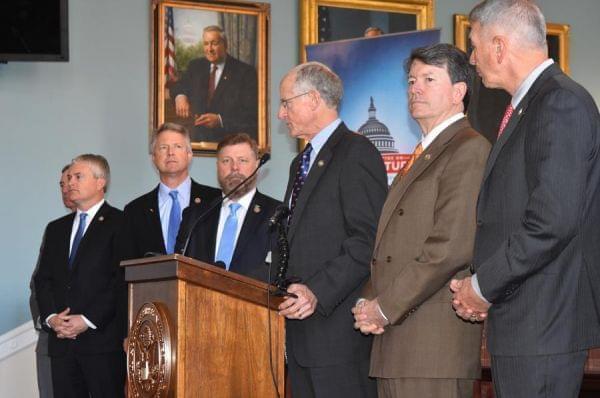 House Agriculture Committee leaders discuss their first draft of the 2018 farm bill on Thursday in Washington, D.C.